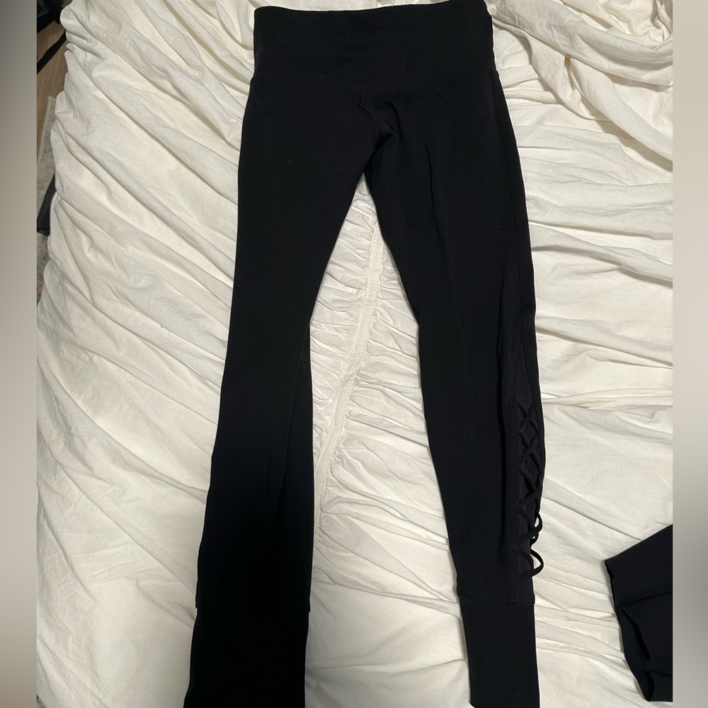 Lorna Jane Netted Detail Black leggings